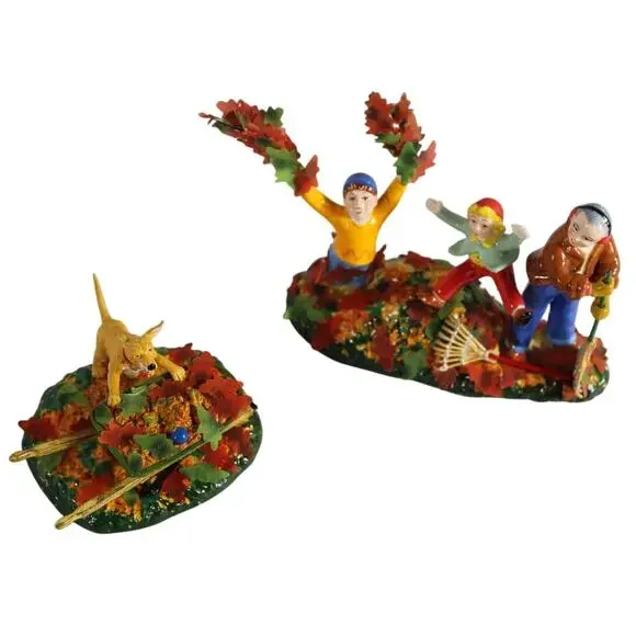 Department 56 Snow Village Harvesting Yard 2-Piece Fall Harvest Figurine Set - Picture 10 of 10